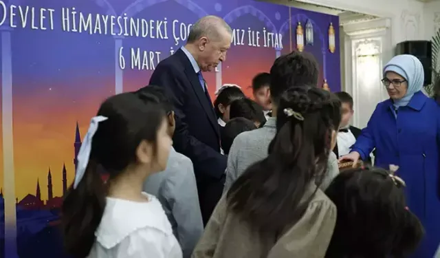 Erdoğan çifti 'Devletin çocukları' ile iftarda buluştu