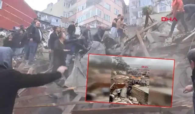 Fatih'te patlama! 2 bina çöktü: Göçük altında kalanlar var