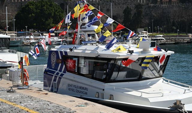 Şehit Veysel Özkayacan'ın adı verilen karakol botu mavi vatanda göreve başladı