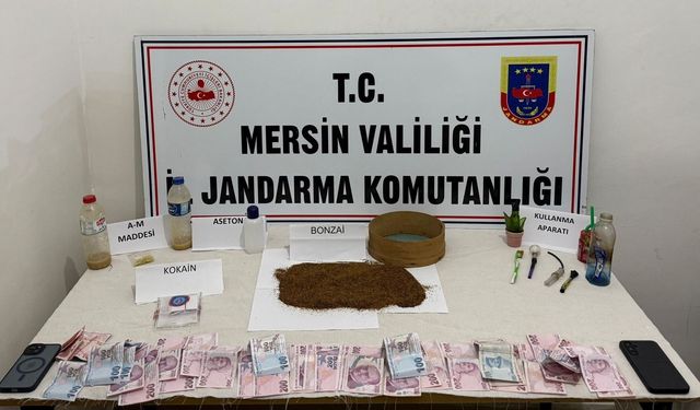 Mersin'de yasaklı madde taciri tutuklandı