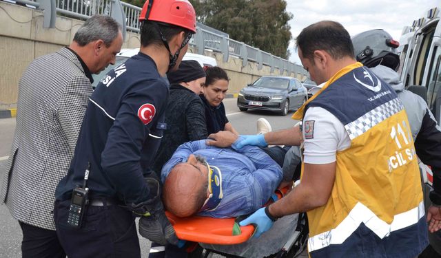 Serik'te Alt geçitte kaza: 1 yaralı