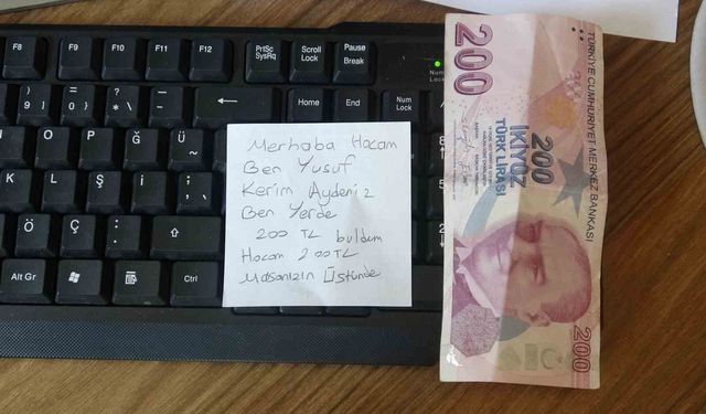 13 yaşındaki öğrenciden örnek davranış