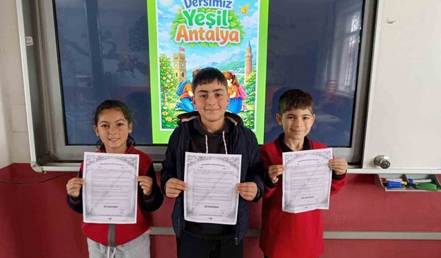 Öğrencilerin bu haftaki dersi: Yeşil Antalya