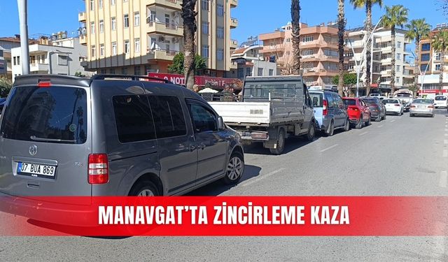 Manavgat’ta zincirleme kaza