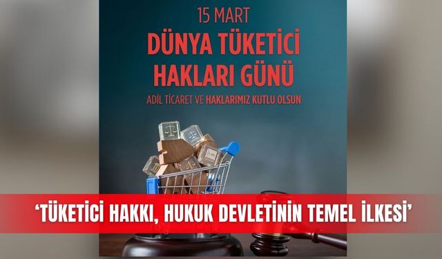 ‘Tüketici hakkı, hukuk devletinin temel ilkesi’