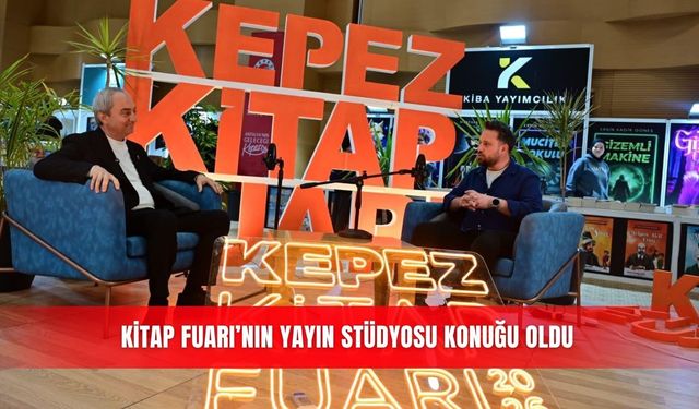 Kitap Fuarı’nın yayın stüdyosu konuğu oldu