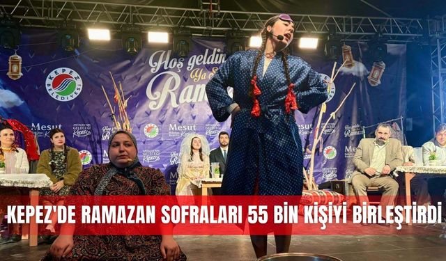 Kepez'de ramazan sofraları 55 bin kişiyi birleştirdi
