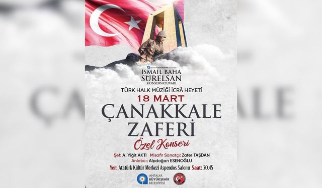 Antalya'da Çanakkale Zaferi konseri