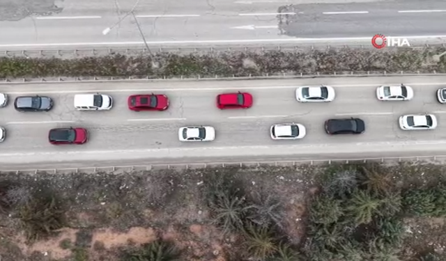 Trafikte bayram yoğunluğu başladı