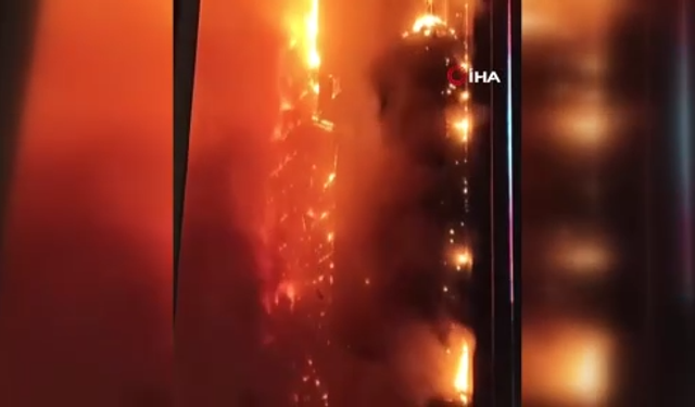 Çin'de yüksek binada yangın: 1 ölü, 25 yaralı