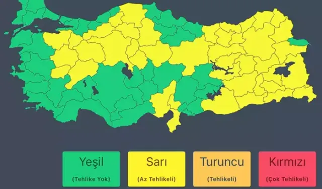 İçişleri Bakanlığı'ndan 'sağanak' ve 'kar' uyarısı