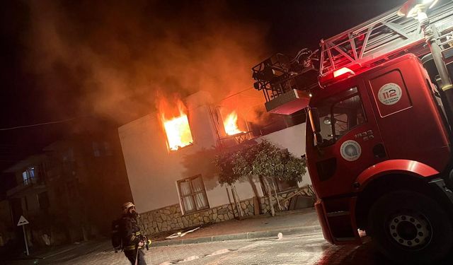Gazipaşa’da yangın: İki çocuk hastaneye kaldırıldı