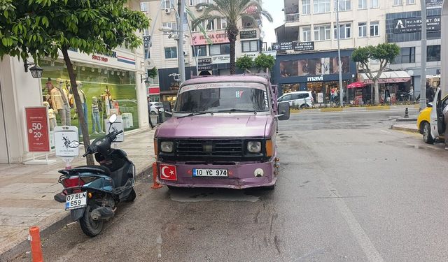 Park yasağını ihlal eden kamyonet hacizli ve yakalamalı çıktı