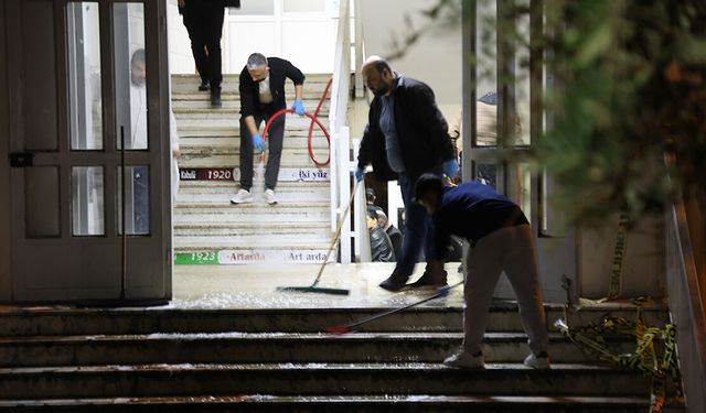 Saldırının yaşandığı okulda izler siliniyor