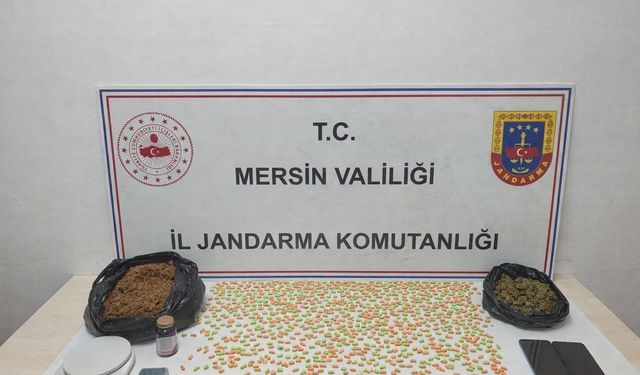 Mersin'de yasaklı madde ticareti yapan şüpheliler yakalandı