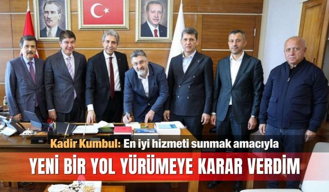 "En iyi hizmeti sunmak amacıyla yeni bir yol yürümeye karar verdim"