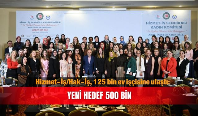 Hizmet-İş/Hak-İş, 125 bin ev işçisine ulaştı: Yeni hedef 500 bin