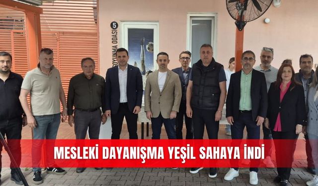 Mesleki dayanışma yeşil sahaya indi