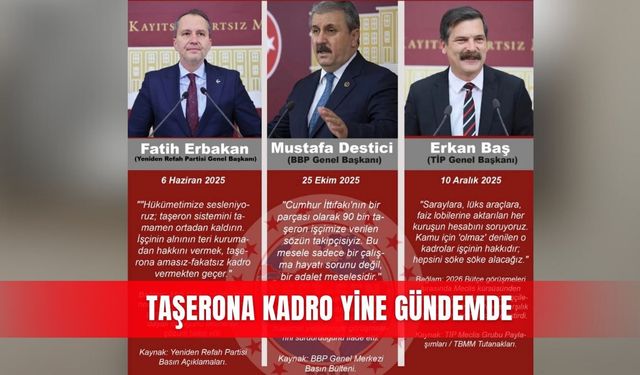 Taşerona kadro yine gündemde
