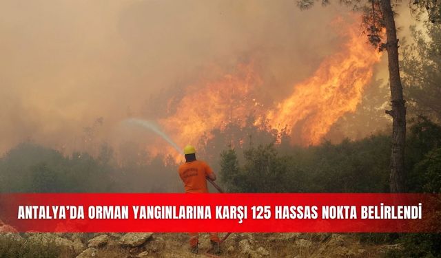 Antalya’da orman yangınlarına karşı 125 hassas nokta belirlendi