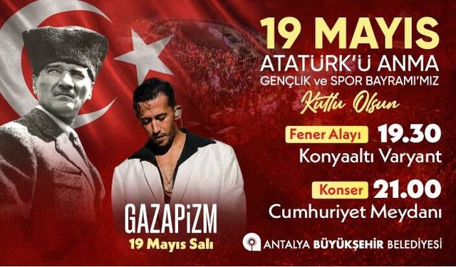 ANTALYA BÜYÜKŞEHİR BELEDİYE BŞK. 19 MAYIS 2026 ETKİNLİK DUYURU VE DAVET