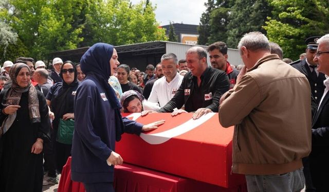 Tekirdağ’da şehit polislere acı veda