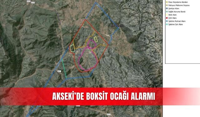 Akseki’de boksit ocağı alarmı