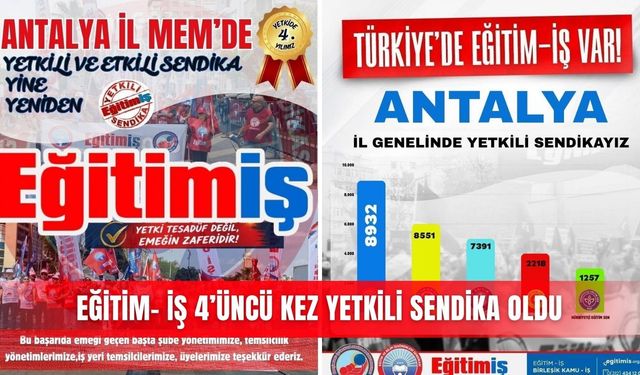 Eğitim- İş 4’üncü kez yetkili sendika oldu