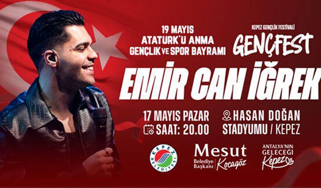 Kepez'de Emircan İğrek konseri