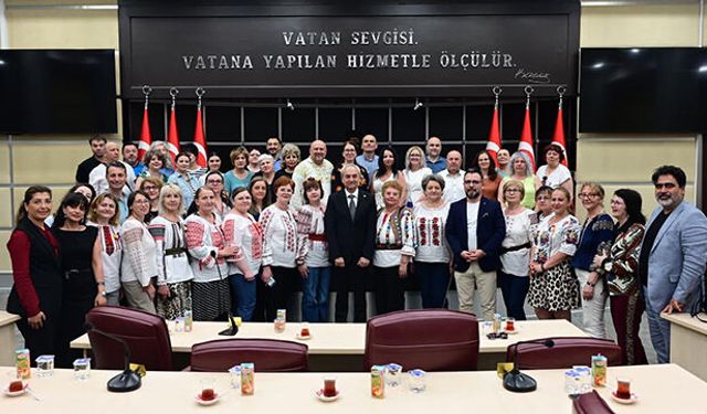 Kepez'de Romanyalı kütüphaneciler ağırlandı