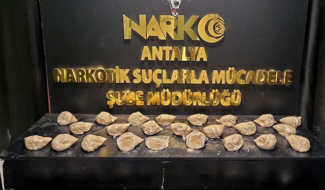 Muratpaşa'da 16 kilo 650 gram eroin ele geçirildi