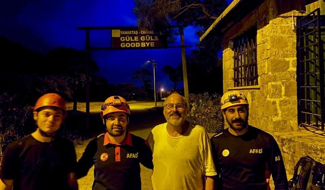 Yürüyüş sırasında yolunu kaybeden turisti AFAD kurtardı