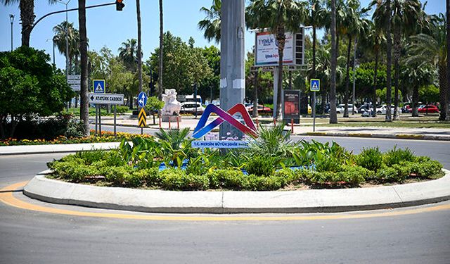 Mersin'i yaz çiçekleri süslüyor