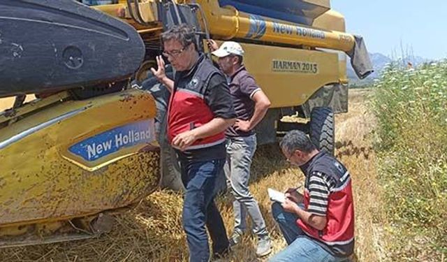 Serik'te biçerdöver kontrolü
