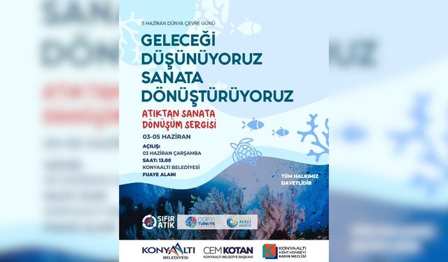 Konyaaltı'nda atıktan sanata dönüşüm