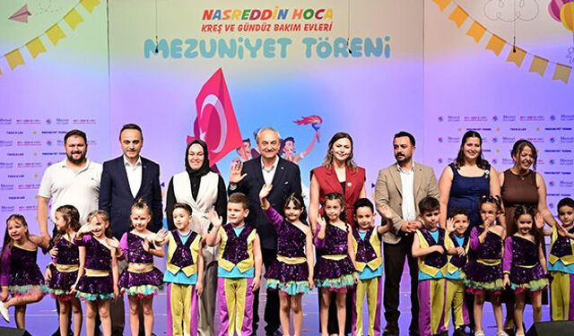 Kepez'in kreşlerinde mezuniyet sevinci