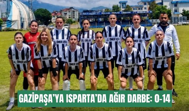 Gazipaşa’ya Isparta’da ağır darbe: 0-14