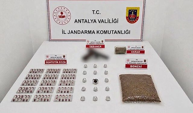 Antalya'da 'zehir' operasyonunda 1 tutuklama