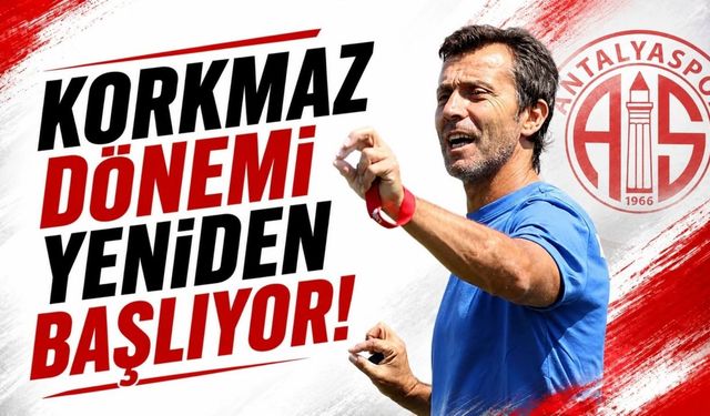 Antalyaspor'da Bülent Korkmaz dönemi yeniden başlıyor!