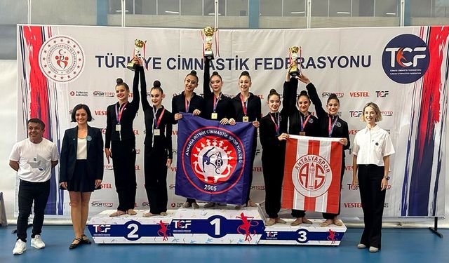 Antalyasporlu cimnastikçilerden Türkiye Şampiyonası’nda çifte gurur