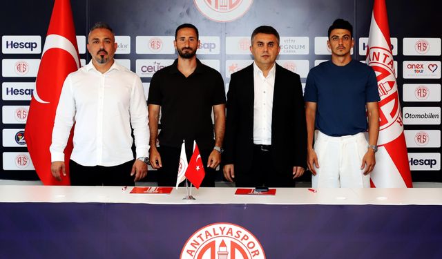 Antalyaspor'da Soner Dikmen ve Erdoğan Yeşilyurt, 2 yıllık sözleşme imzaladı