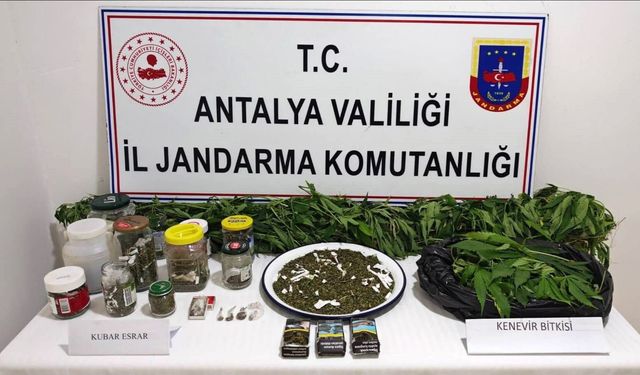 Manavgat'ta uyuşturucu baskını
