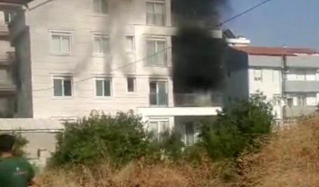 Evde çıkan yangın söndürüldü