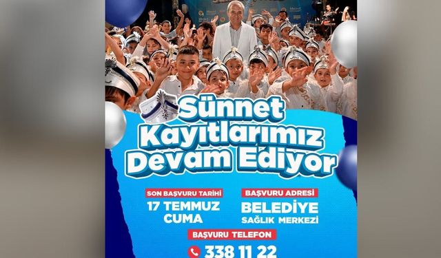 Kepez’in sünnet  kayıtları sürüyor