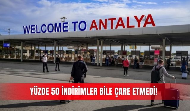 Yüzde 50 indirimler bile çare etmedi!