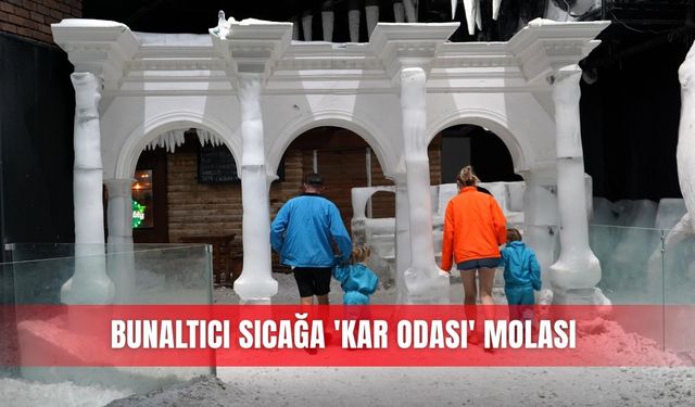Bunaltıcı sıcağa 'kar odası' molası