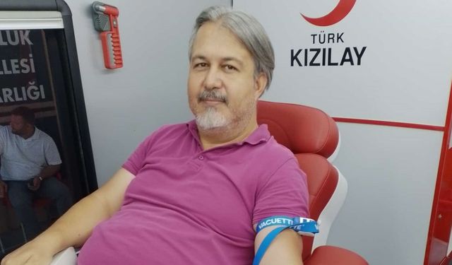 Korkuteli'nde kan bağışı