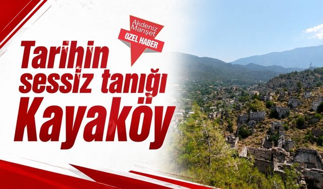 Tarihin sessiz tanığı Kayaköy