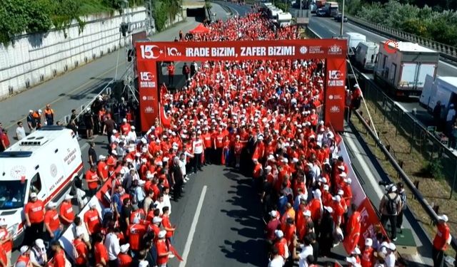 15 Temmuz Demokrasi ve Milli Birlik Günü yürüyüşü başladı