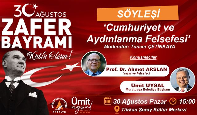 MURATPAŞA BELEDİYE BŞK. 30 AĞUSTOS İLANI